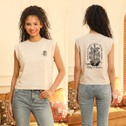 Pagewings Nothing Can Break Me Women's Washed Tank Top