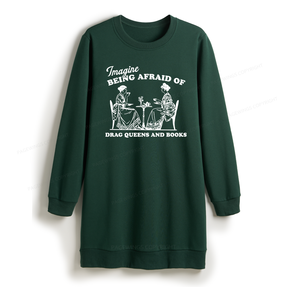 Pagewings Drag Queens Sweatshirt Dress