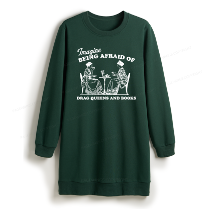 Pagewings Drag Queens Sweatshirt Dress