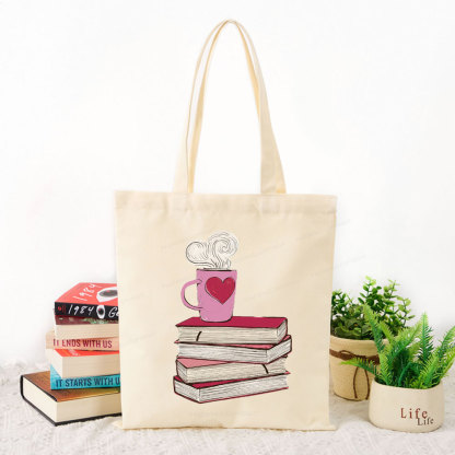 Pagewing Valentine's Day Gift for the Book Lover Tote Bag