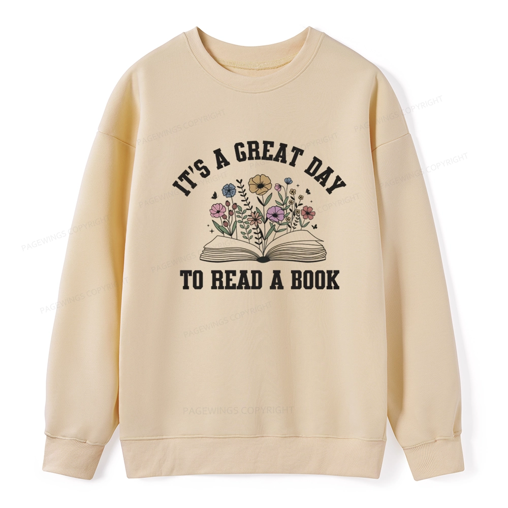 Pagewings It's Great Day to Read a Book Unisex Classic Sweatshirt