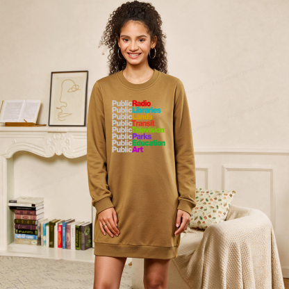 Pagewings Public Libraries Sweatshirt Dress