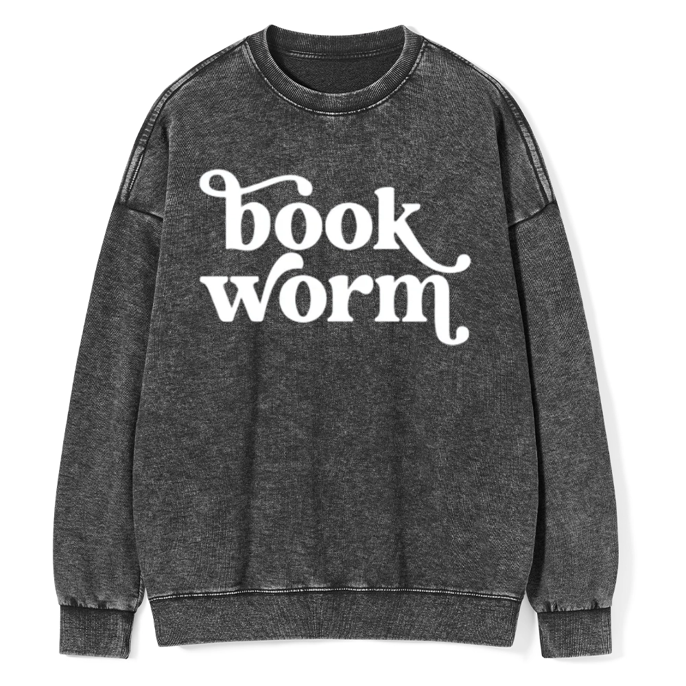 Pagewings Book Worm Unisex Washed Sweatshirt