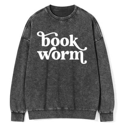 Pagewings Book Worm Unisex Washed Sweatshirt