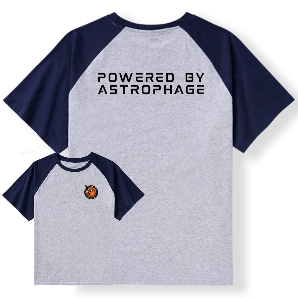 Pagewings Powered By Astrophage Raglan T-shirt