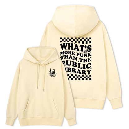 Pagewings punk the public library Unisex Classic Hoodie