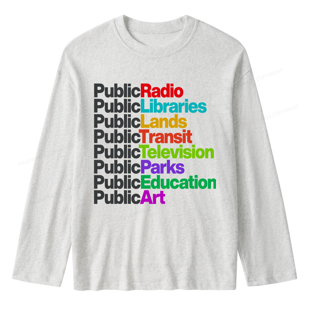 Pagewings Public Libraries Unisex Lightweight Long Sleeve T-Shirt