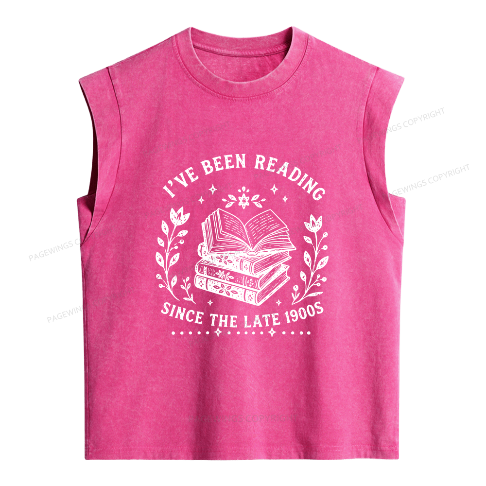 Pagewings I’ve Been Reading Women's Washed Tank Top
