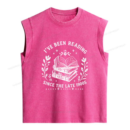 Pagewings I’ve Been Reading Women's Washed Tank Top