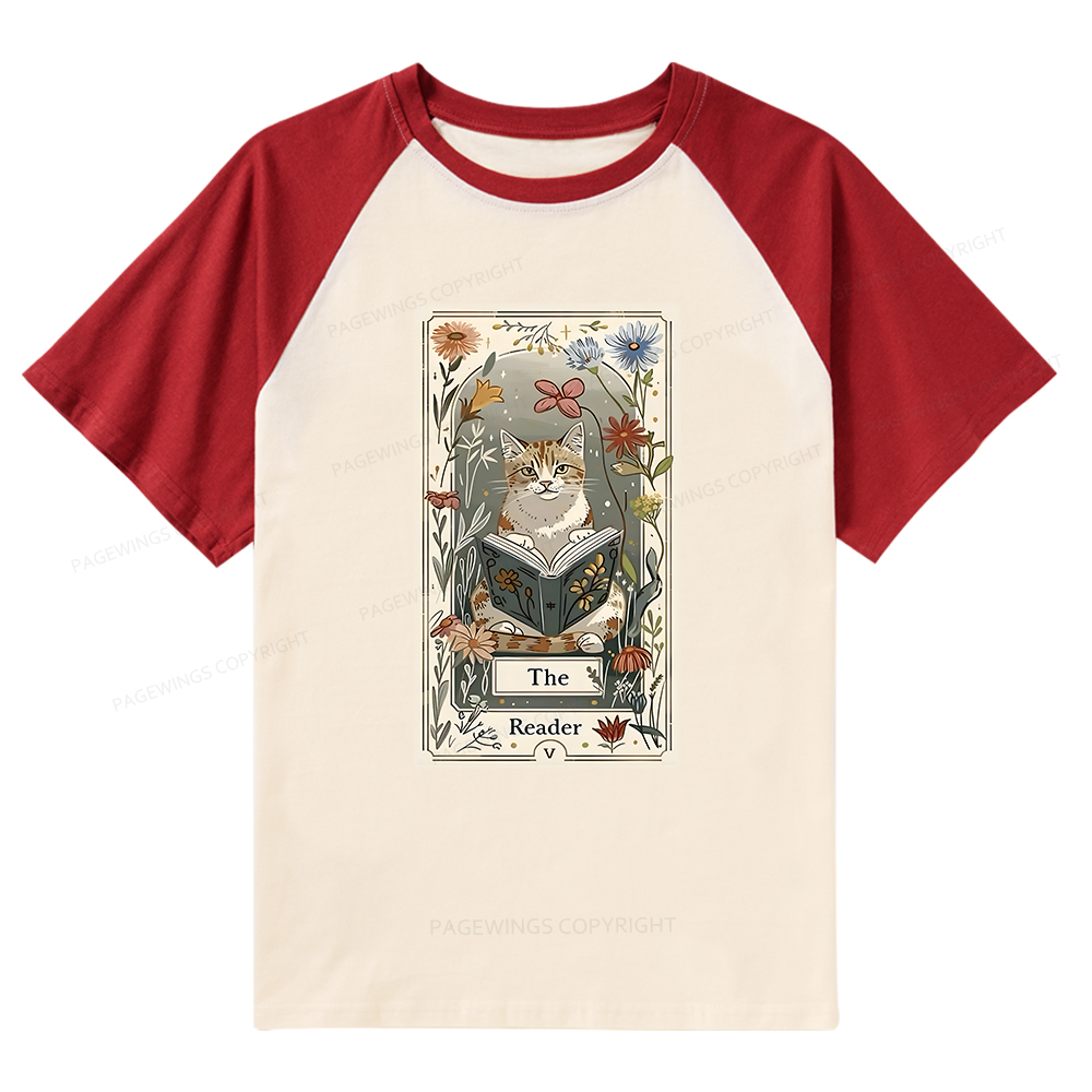 Pagewings Library Readers Make Leaders Jersey Short Sleeve Tee Raglan 