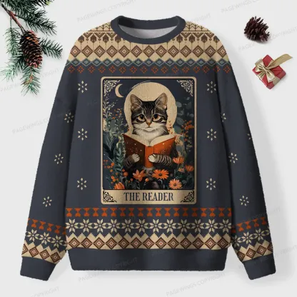 Pagewings The Reader Unisex Ugly Knit Sweatshirt