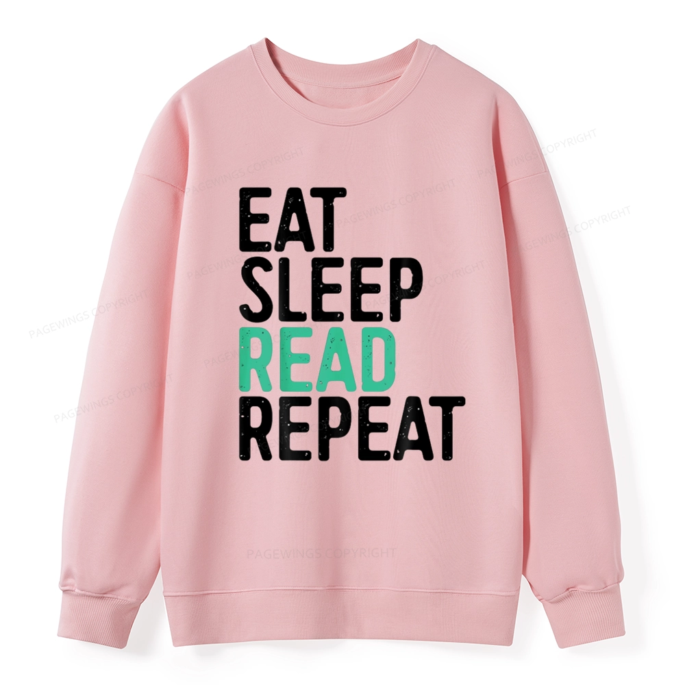 Pagewings Eat Sleep Read Repeat Unisex Classic Sweatshirt