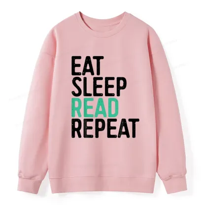 Pagewings Eat Sleep Read Repeat Unisex Classic Sweatshirt