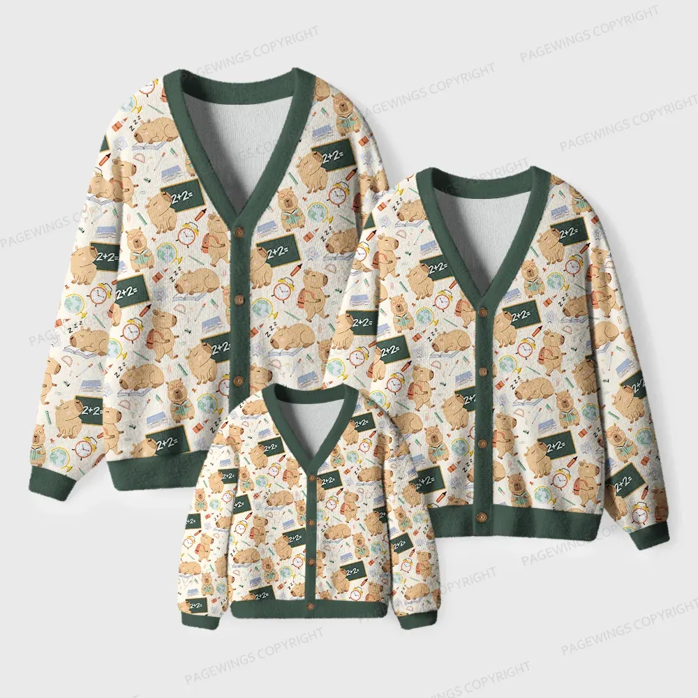 Pagewings Book Lover Unisex Ugly Cardigan Sweaters