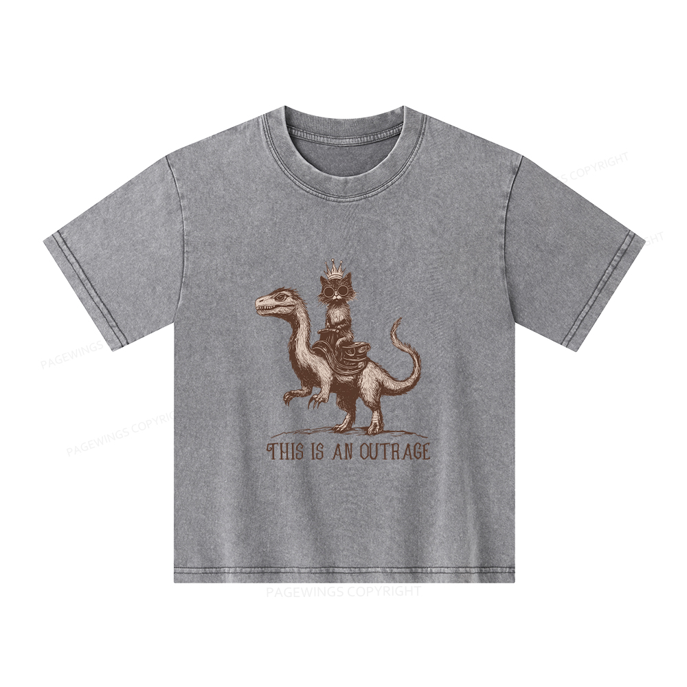 Pagewings Princess Donut Unisex Kids Washed T-shirt