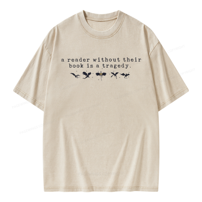 Pagewings Fantasy Reading Unisex Washed T-shirt