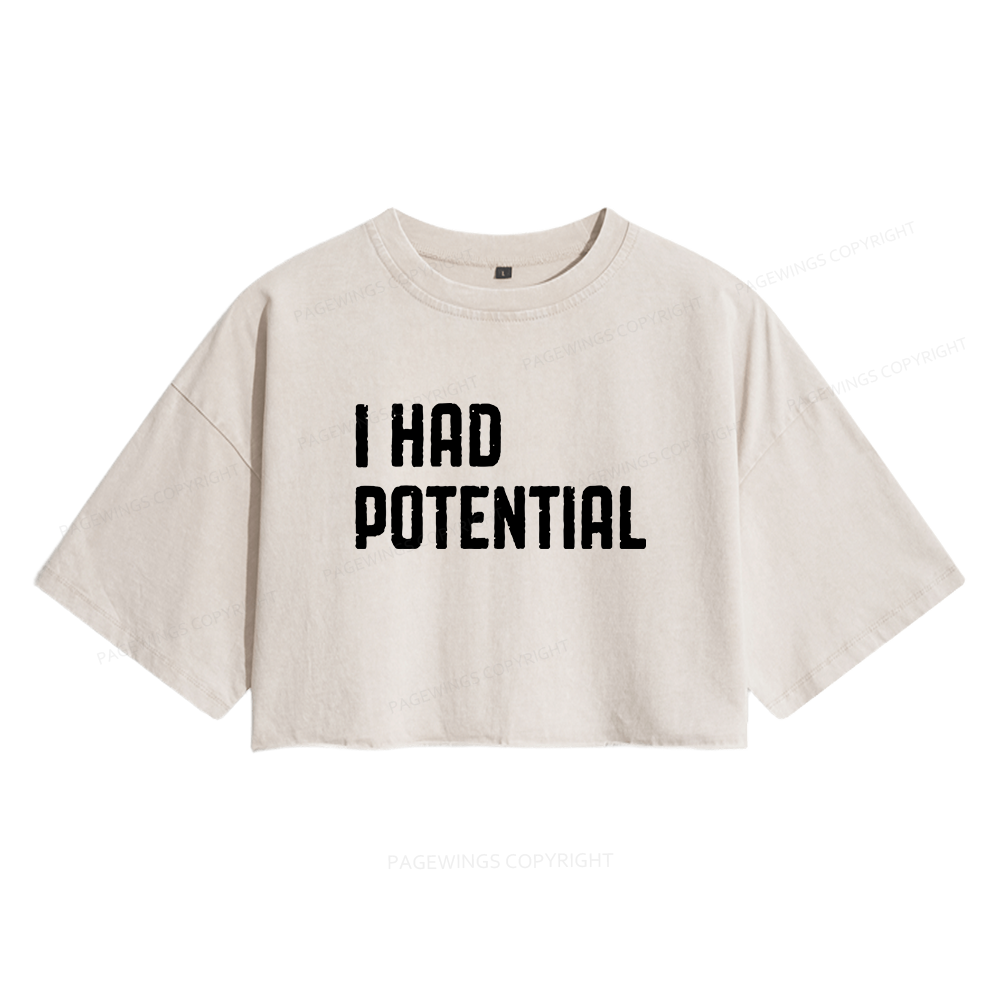 Pagewings Sci-Fi Bookish Women's Washed Cropped T-shirt