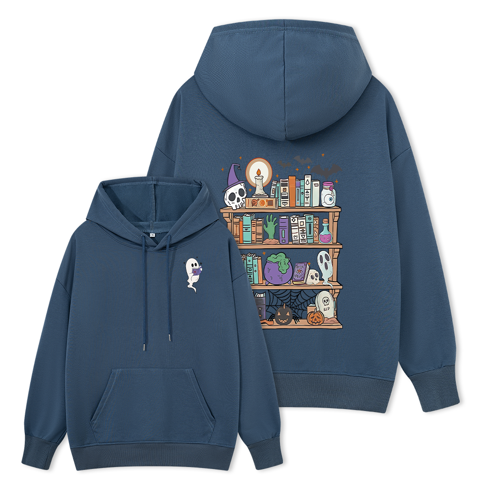 Pagewings  Ghost Book Reader Halloween Unisex Classic Hoodie