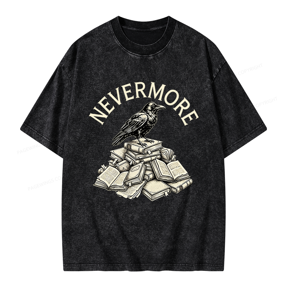Pagewings Nevermore Unisex Washed T-shirt