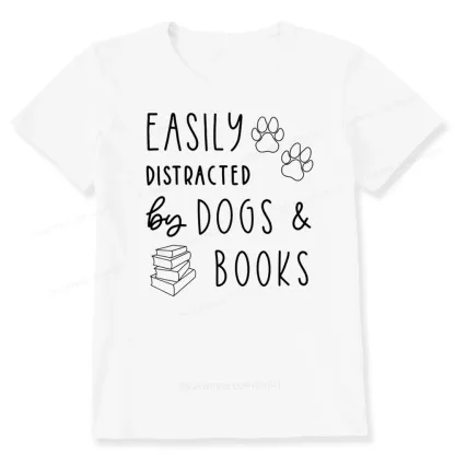 Pagewings Dogs And Books Unisex Classic T-shirt