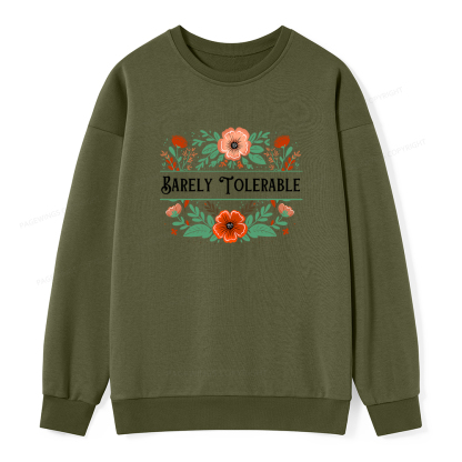 Pagewings Barely Tolerable Book Lover Unisex Classic Sweatshirt