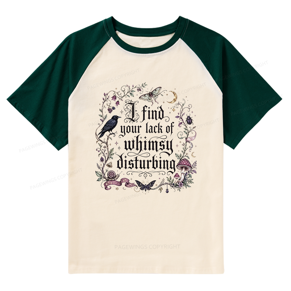 Pagewings Lack of Whimsy Raglan T-shirt