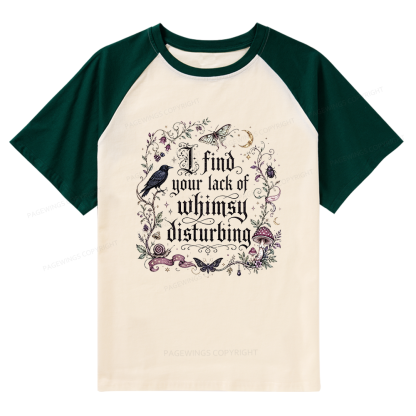 Pagewings Lack of Whimsy Raglan T-shirt