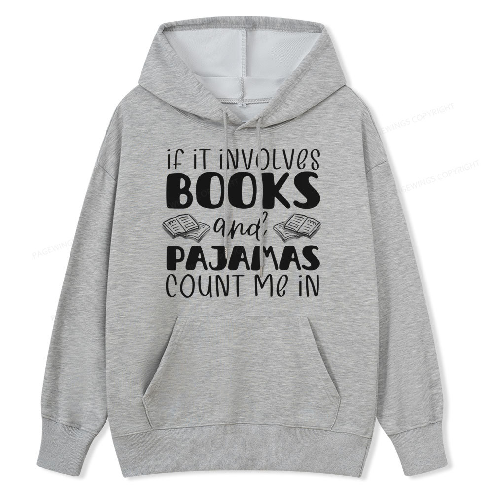 Pagewings Books And Pajamas Unisex Classic Hoodie
