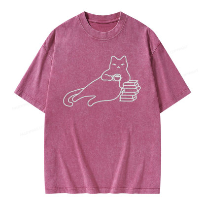 Pagewings Book Lover Shirt For Women Unisex Washed T-shirt