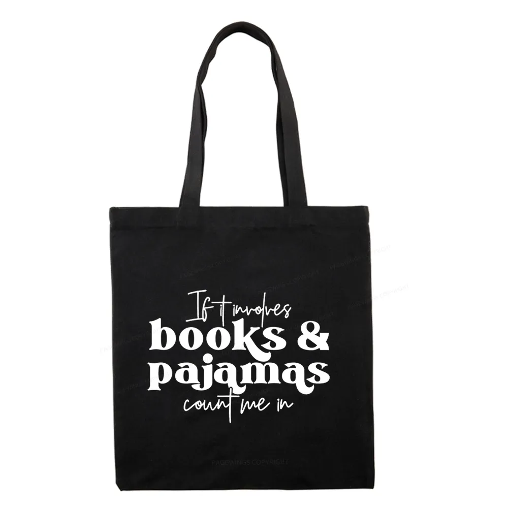 Pagewings Involves Books And Pajamas Count Me Tote Bag