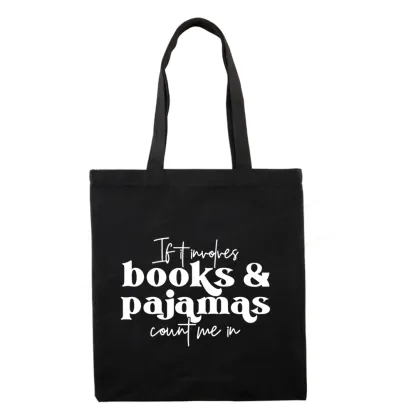 Pagewings Involves Books And Pajamas Count Me Tote Bag
