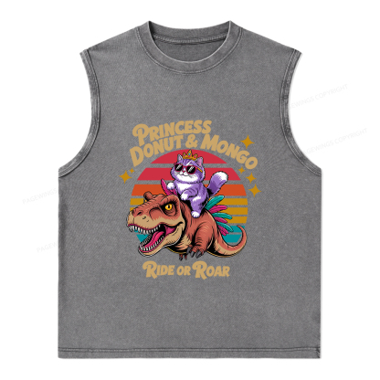 Pagewings Princess Donut & Mongo Washed Tank Top
