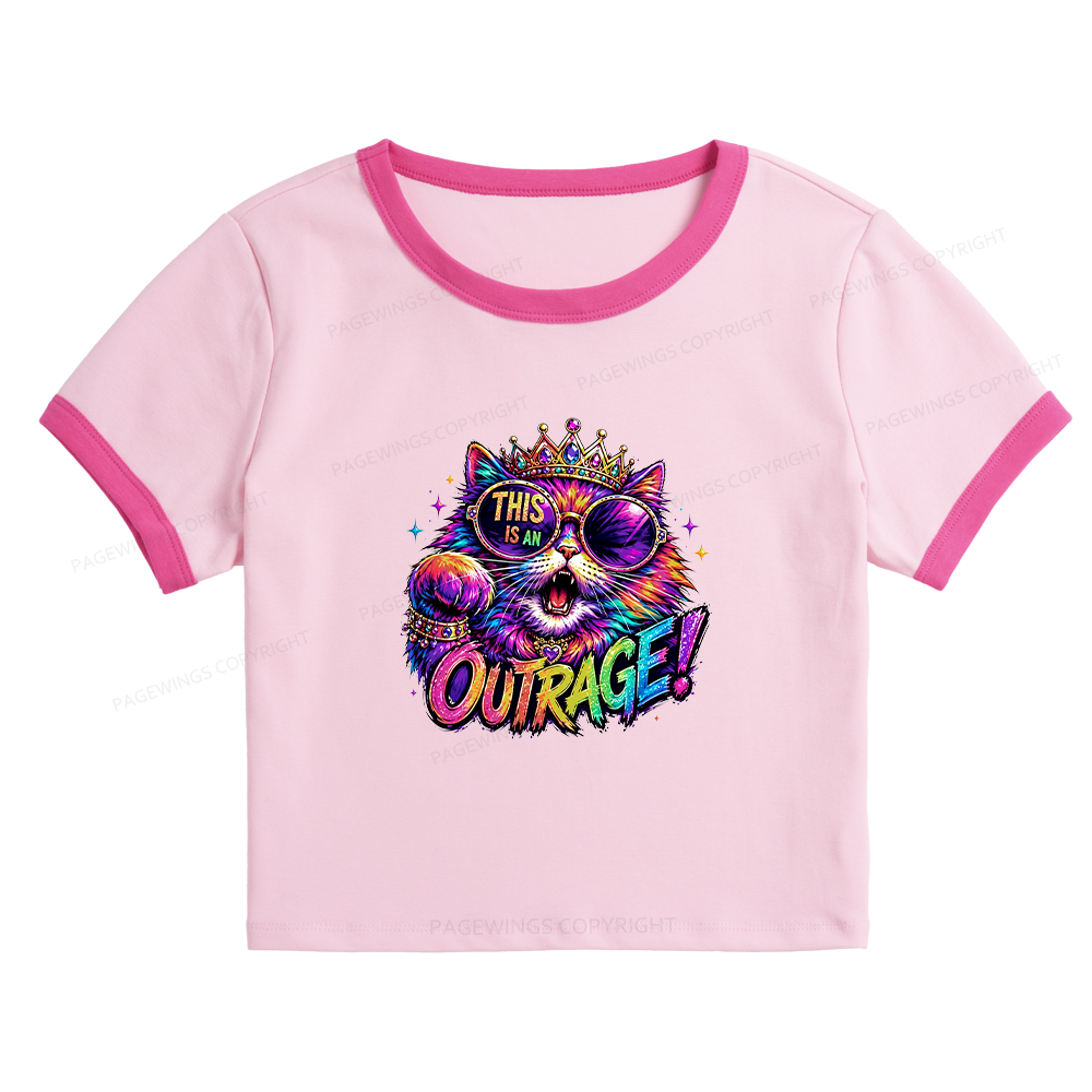 Pagewings Sci-Fi Book Lover Baby Tee Cropped Ringer T-Shirt