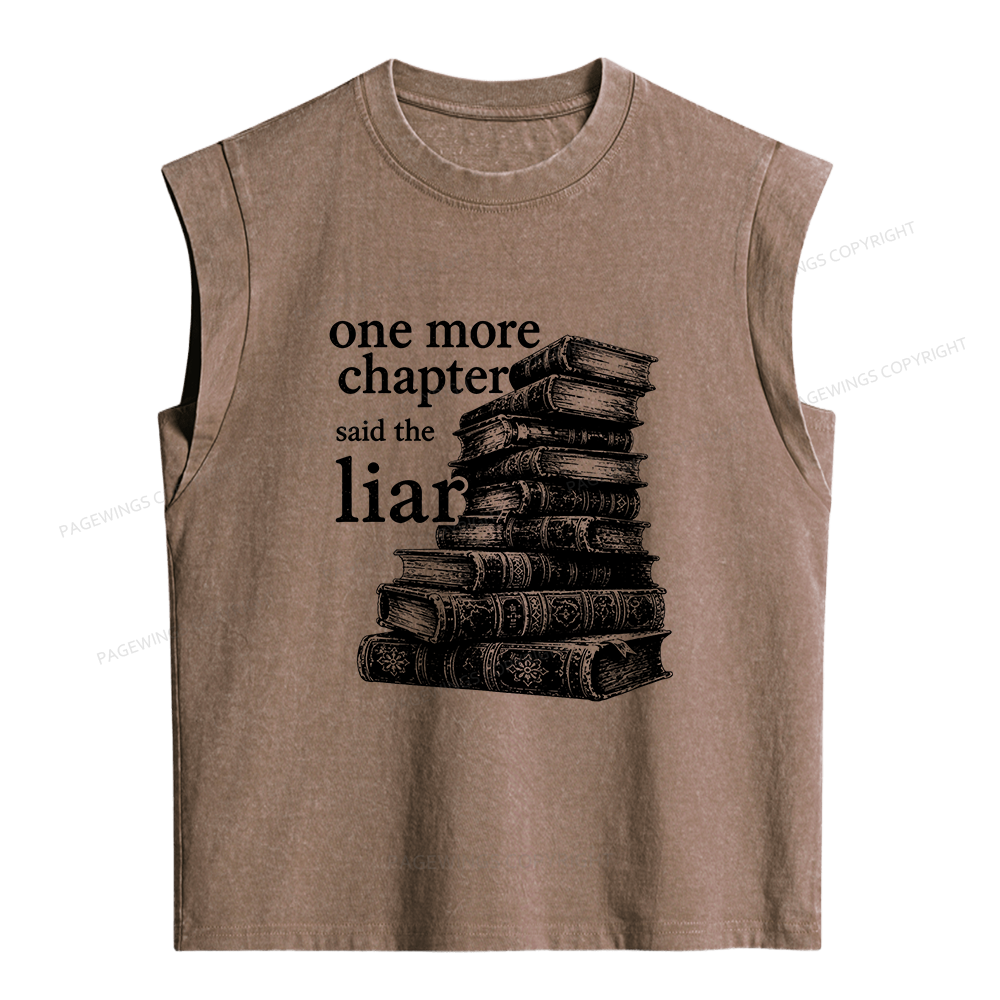 Pagewings One More Chapter Said The Liar Women's Washed Tank Top