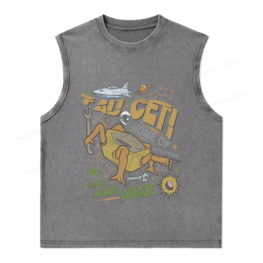 Pagewings Rocky Bookish Unisex Washed Tank Top