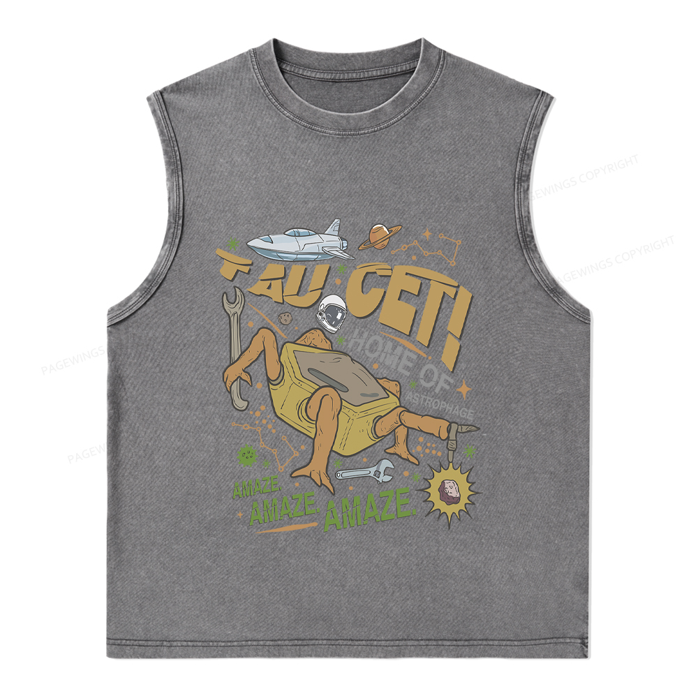 Pagewings Rocky Bookish Unisex Washed Tank Top