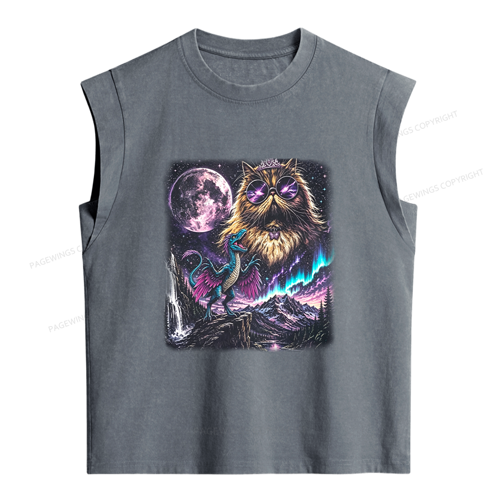 Pagewings Sci Fi Bookish Women's Washed Tank Top