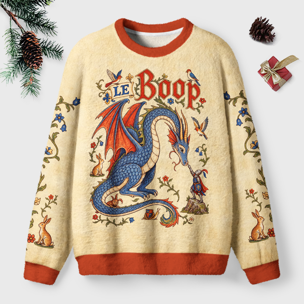 Pagewings Le Boop Unisex Ugly Light Knit Sweatshirt