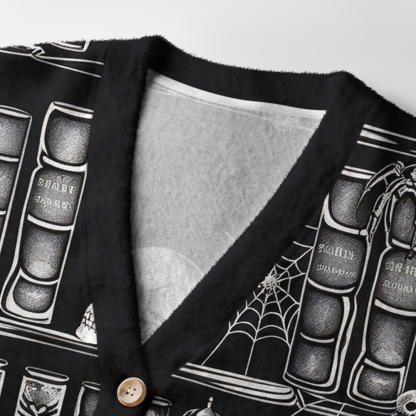 Pagewings Dark Romance Book Lover Light Knit Unisex Cardigan Sweaters