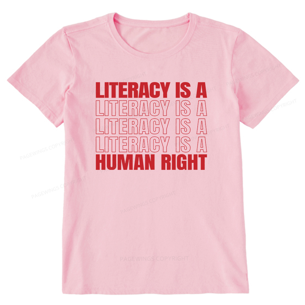 Pagewings Literacy Is A Human Right Unisex Classic T-shirt