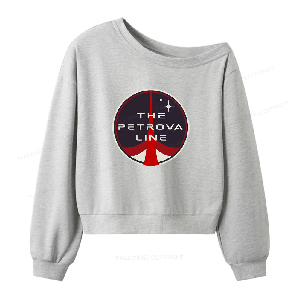 Pagewings The Petrova Line Women Off Shoulder Sweatshirt