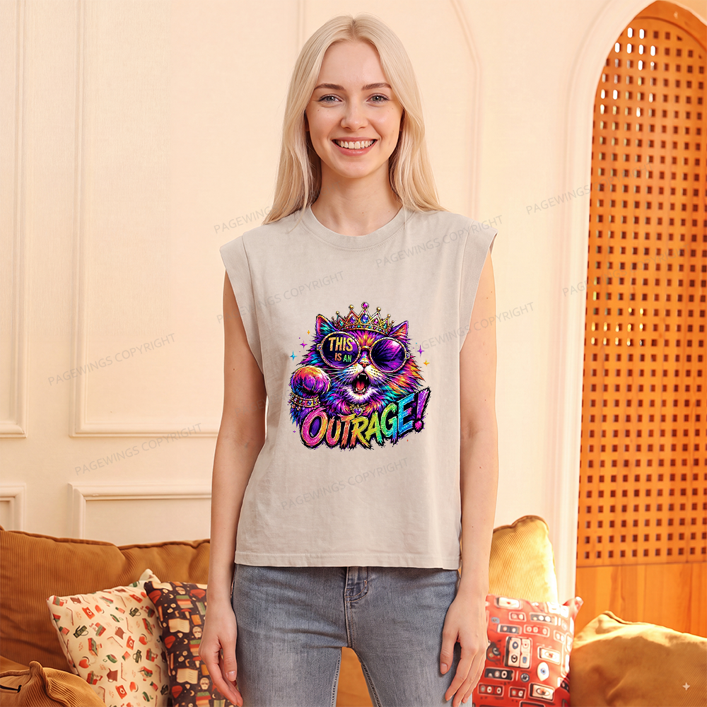 Pagewings Sci-Fi Book Lover Women's Washed Tank Top