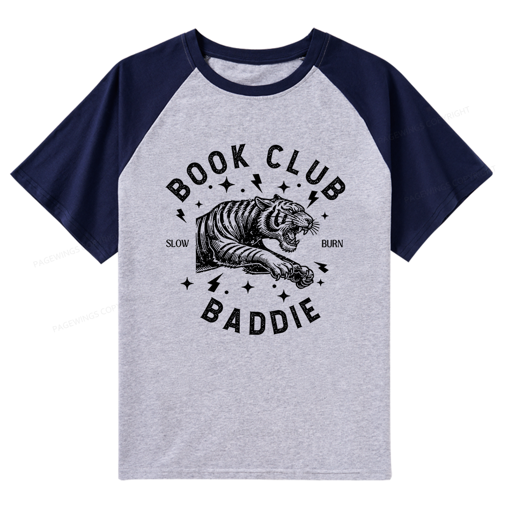 Pagewings Book Club Raglan T-shirt