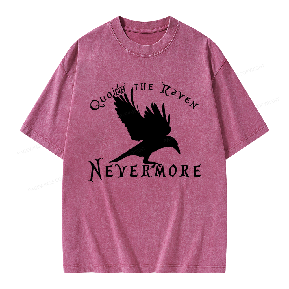 Pagewings Nevermore Unisex Washed T-shirt