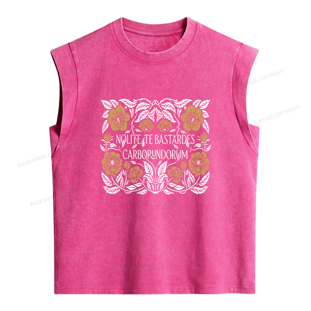 Pagewings Dystopian Book Lovers Women's Washed Tank Top