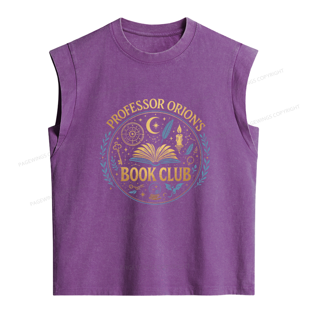 Pagewings Book Club Women's Washed Tank Top