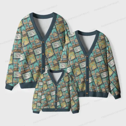 Pagewings Velaris Map Unisex Ugly Cardigan Sweaters
