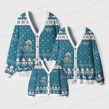 Pagewings Read Banned Books Drink Coffee Fight Evil Unisex Ugly Cardigan Sweaters