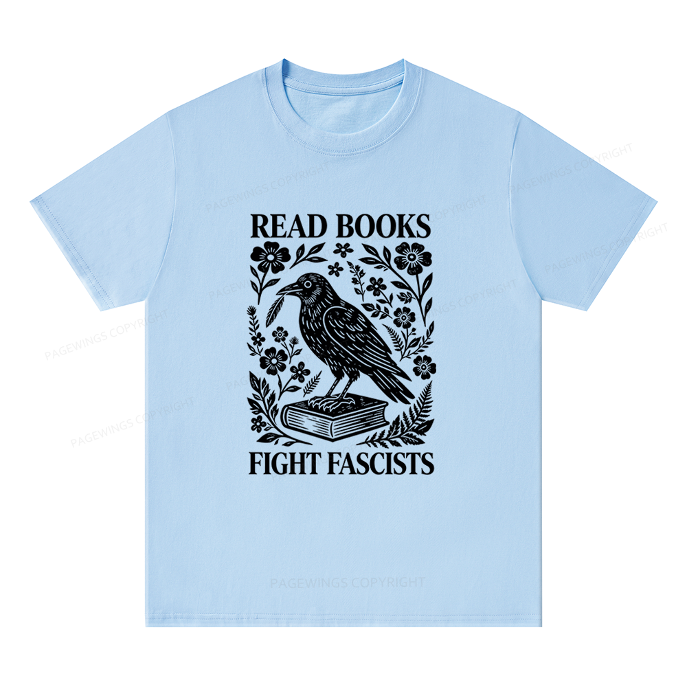 Pagewings Read Books Fight Fascists Unisex Classic T-shirt