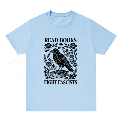 Pagewings Read Books Fight Fascists Unisex Classic T-shirt